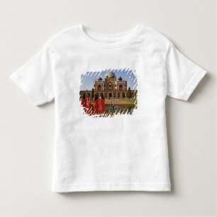 Jonge Indiase dames en heren, de tombe van Humayun Kinder Shirts