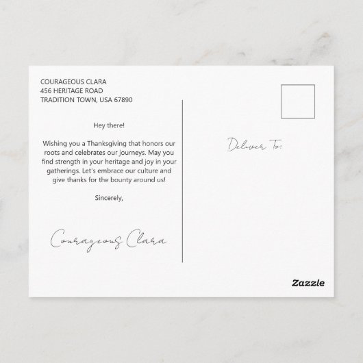 Jonge inheemse Amerikaan poserend bij houten wand Briefkaart (Achterkant)