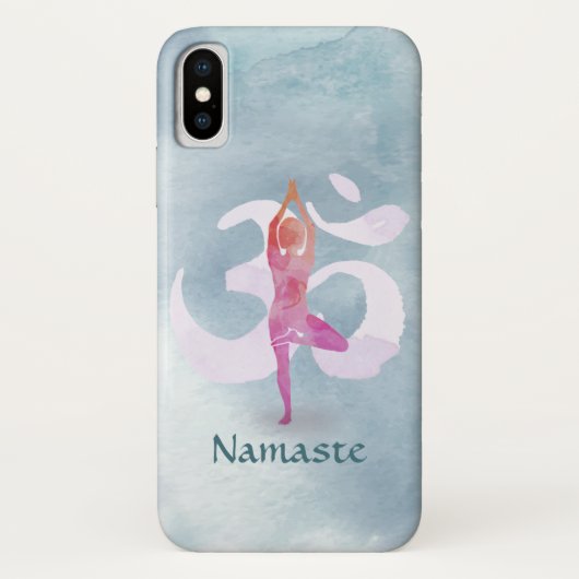 JONGE Instructeur Waterverf Meditation Pose Om Sig Case-Mate iPhone Case (Achterkant)