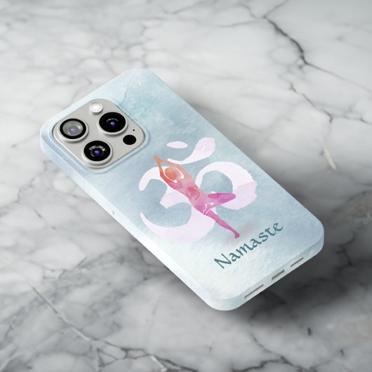 JONGE Instructeur Waterverf Meditation Pose Om Sig Case-Mate iPhone Case