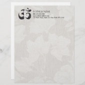 JONGE Instructeur Waterverf Meditation Pose Om Sig Gepersonaliseerd Briefhoofd (Voorkant / Achterkant)