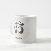 JONGE Instructeur Waterverf Meditation Pose Om Sig Koffiemok (Voorkant links)