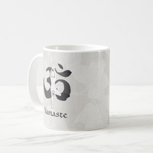 JONGE Instructeur Waterverf Meditation Pose Om Sig Koffiemok (Voorkant links)