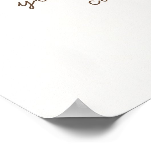 JONGE Instructeur Waterverf Meditation Pose Om Sig Poster (Hoek)