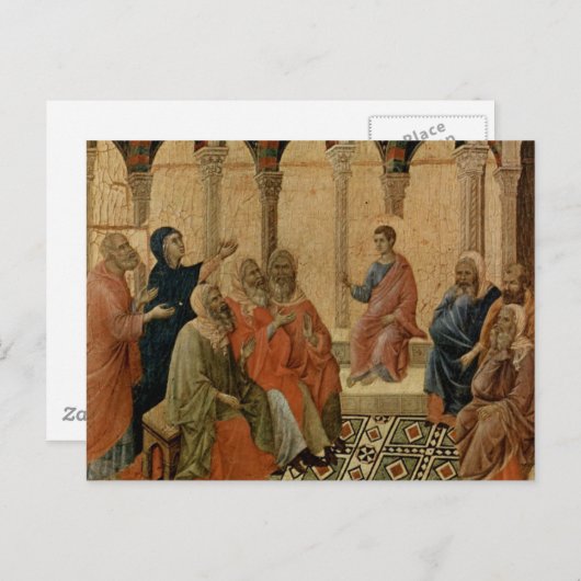 Jonge Jezus onderwijzen in de tempel Briefkaart (Voorkant / Achterkant)