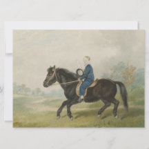 Jonge Jongen Rijdt op een Pony