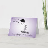 Jonge Jongen Runner met Kite Verjaardag Kaart (Voorkant)