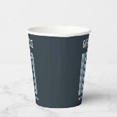 Jonge jongens Modern Blue Sportkinderen Birthday Papieren Bekers (Rechts)