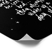 Jonge jongens moeten nooit... Peter Pan Muurdecora Poster (Hoek)