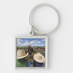 Jonge jongens nemen de Hughes Ranch van 2007 aan Sleutelhanger