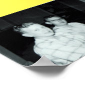 Jonge jongens op de foto's van Piano-Origineel Poster (Hoek)