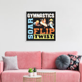 Jonge jongens Quote: Soar Flip Twist Canvas Afdruk (Insitu (Woonkamer))