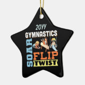 Jonge jongens Quote: Soar Flip Twist Keramisch Ornament (Links)