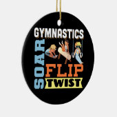 Jonge jongens Quote: Soar Flip Twist Keramisch Ornament (Rechts)