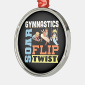 Jonge jongens Quote: Soar Flip Twist Metalen Ornament (Links)