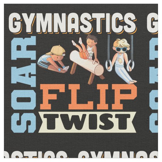 Jonge jongens Quote: Soar Flip Twist Stof (Close Up)