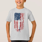 Jonge jongens Ringen verergerde Amerikaanse vlag T T-shirt (Voorkant)