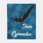 Jonge jongens Rings Cool Blue op maat Fleece Deken (Voorkant)