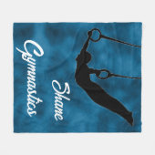 Jonge jongens Rings Cool Blue op maat Fleece Deken (Voorkant (Horizontaal))