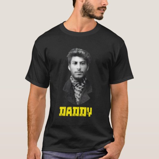 Jonge Joseph Stalin Daddy USSR Socialist T-shirt (Voorkant)