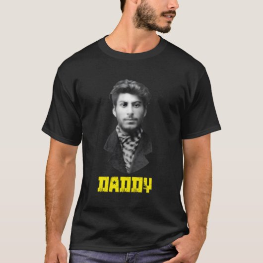 Jonge Joseph Stalin Daddy USSR Socialist T-shirt (Voorkant)