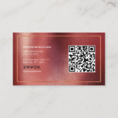 JONGE kanaalreclame QR-code GOLD Visitekaartje (Achterkant)