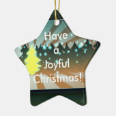 Jonge kerstbomen Bruin en Groen Ornament (Links)