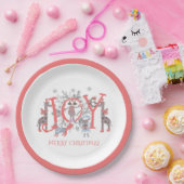 Jonge kerstfeestdag papieren bordje (Feest)