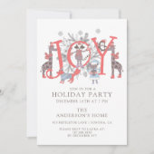 Jonge kerstfeestdag voor dieren Invitati Kaart (Voorkant)