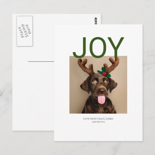 Jonge kerstfoto (briefkaart terug) briefkaart (Voorkant / Achterkant)