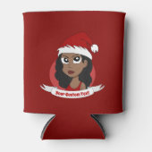 Jonge kerstman-cartoon blikjeskoeler (Voorkant)