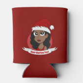 Jonge kerstman-cartoon blikjeskoeler (Achterkant)