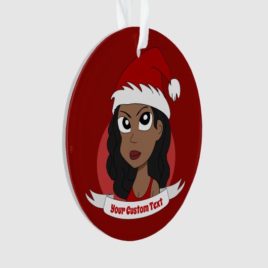 Jonge kerstman cartoon Ornament (voorkant)