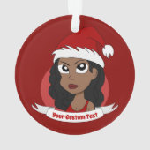 Jonge kerstman cartoon Ornament (achterkant)