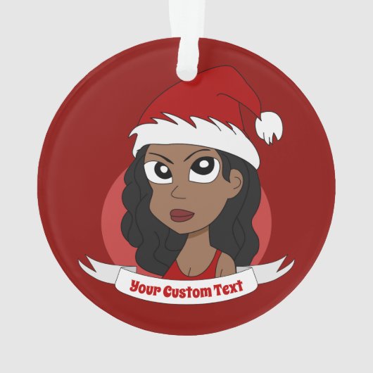 Jonge kerstman cartoon Ornament (achterkant)