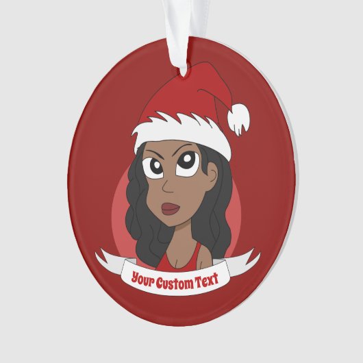 Jonge kerstman cartoon Ornament (voorkant)