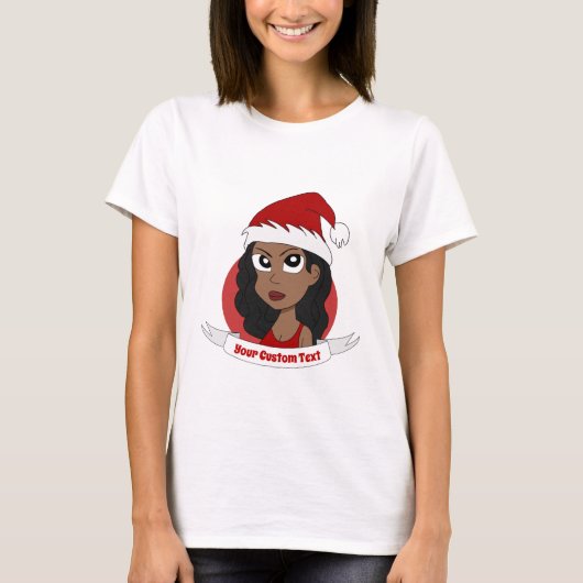 Jonge kerstman-cartoon t-shirt (Voorkant)