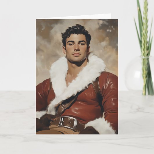 Jonge Kerstman - Dashing Portrait of Christmas Pas Kaart (Voorkant)