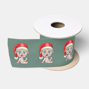 Jonge Kerstman Satijnen Lint