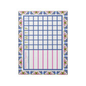 Jonge kerstorganisatoren voor meisjes notitieblok (Linkerzijde)