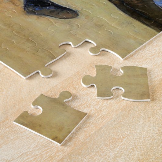 Jonge kinderen die op de strand spelen (Mary Cassa Legpuzzel (Zijkant)