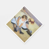 Jonge kinderen die op de strand spelen (Mary Cassa Servet (Hoek)