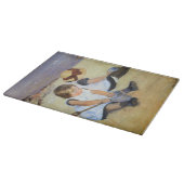 Jonge kinderen die op de strand spelen (Mary Cassa Snijplank (Hoek)