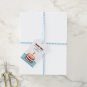 Jonge kinderen Geboortstaart Dank je cadeau Label Cadeaulabel (Met Touw)