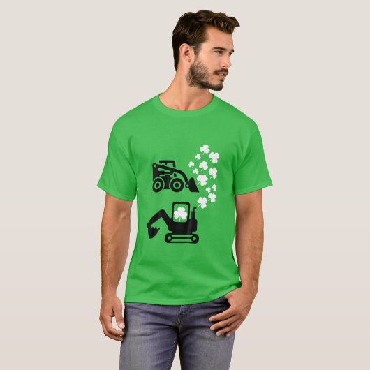 Jonge kinderen op zaterdag St Patricks Day Truck S T-shirt (Voorkant volledig)