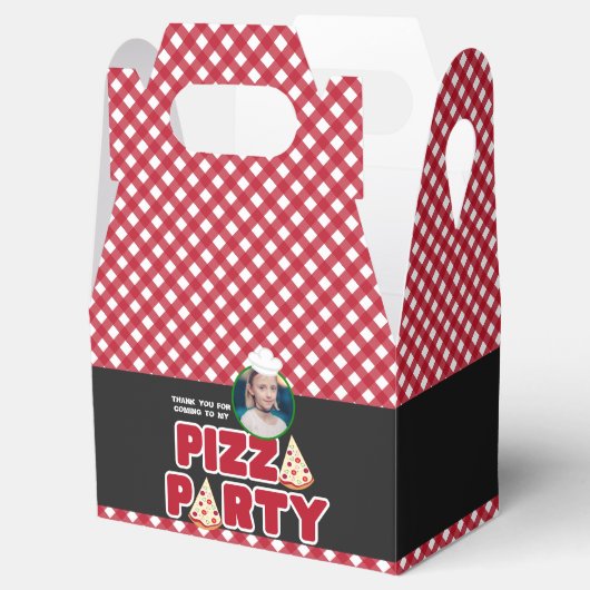 Jonge kinderen van de Rode Pizza Partij Bedankdoosjes (Geopend)