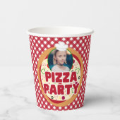 Jonge kinderen van de Rode Pizza Partij Papieren Bekers (Achterkant)