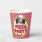 Jonge kinderen van de Rode Pizza Partij Papieren Bekers (Voorkant)