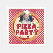 Jonge kinderen van de Rode Pizza Partij Servet (Voorkant)