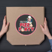 Jonge kinderen van de Rode Pizza Partij van de Mod Ronde Sticker